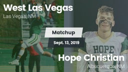 Matchup: West Las Vegas vs. Hope Christian  2019