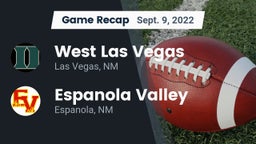 Recap: West Las Vegas  vs. Espanola Valley  2022
