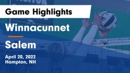 Winnacunnet  vs Salem Game Highlights - April 20, 2022