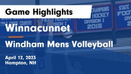 Winnacunnet  vs Windham Mens Volleyball Game Highlights - April 12, 2023