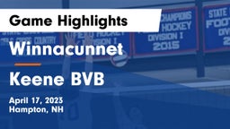 Winnacunnet  vs Keene BVB Game Highlights - April 17, 2023