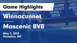 Winnacunnet  vs Mascenic BVB Game Highlights - May 3, 2023