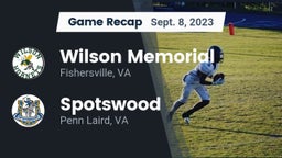 Recap: Wilson Memorial  vs. Spotswood  2023