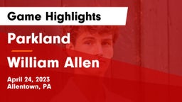 Parkland  vs William Allen  Game Highlights - April 24, 2023