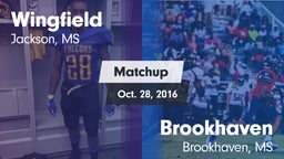 Matchup: Wingfield vs. Brookhaven  2016