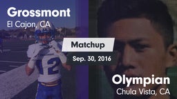 Matchup: Grossmont vs. Olympian  2016