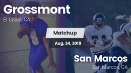 Matchup: Grossmont vs. San Marcos  2018