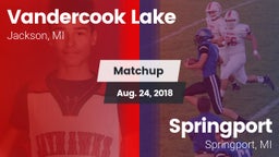 Matchup: Vandercook vs. Springport  2018