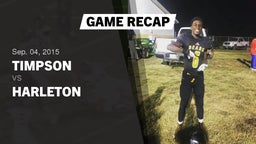 Recap: Timpson  vs. Harleton  2015