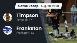 Recap: Timpson  vs. Frankston  2020
