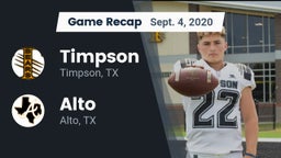 Recap: Timpson  vs. Alto  2020