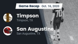 Recap: Timpson  vs. San Augustine  2020