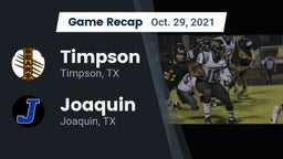 Recap: Timpson  vs. Joaquin  2021