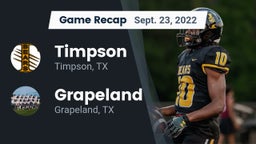 Recap: Timpson  vs. Grapeland  2022