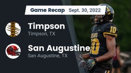 Recap: Timpson  vs. San Augustine  2022