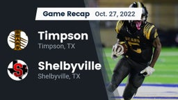 Recap: Timpson  vs. Shelbyville  2022