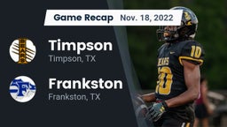 Recap: Timpson  vs. Frankston  2022