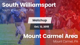 Matchup: South Williamsport vs. Mount Carmel Area  2018