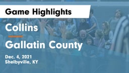 Collins  vs Gallatin County  Game Highlights - Dec. 4, 2021
