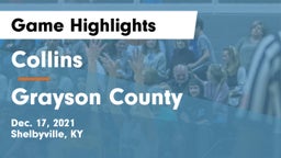 Collins  vs Grayson County  Game Highlights - Dec. 17, 2021