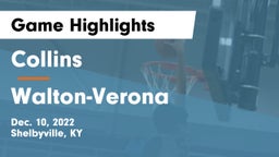 Collins  vs Walton-Verona  Game Highlights - Dec. 10, 2022