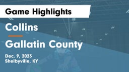 Collins  vs Gallatin County  Game Highlights - Dec. 9, 2023