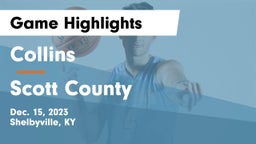 Collins  vs Scott County  Game Highlights - Dec. 15, 2023