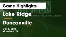 Lake Ridge  vs Duncanville  Game Highlights - Oct. 5, 2021