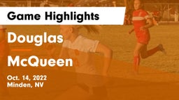 Douglas  vs McQueen  Game Highlights - Oct. 14, 2022