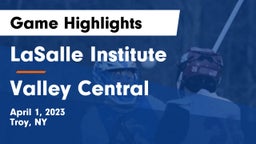 LaSalle Institute  vs Valley Central  Game Highlights - April 1, 2023