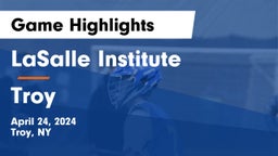 LaSalle Institute  vs Troy  Game Highlights - April 24, 2024