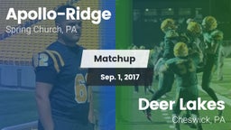 Matchup: Apollo-Ridge vs. Deer Lakes  2017