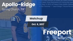 Matchup: Apollo-Ridge vs. Freeport  2017