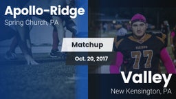 Matchup: Apollo-Ridge vs. Valley  2017