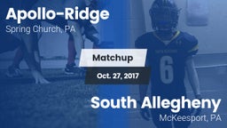 Matchup: Apollo-Ridge vs. South Allegheny  2017