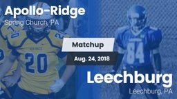 Matchup: Apollo-Ridge vs. Leechburg  2018