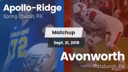 Matchup: Apollo-Ridge vs. Avonworth  2018