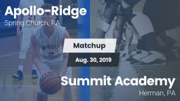 Matchup: Apollo-Ridge vs. Summit Academy  2019