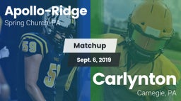Matchup: Apollo-Ridge vs. Carlynton  2019