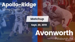 Matchup: Apollo-Ridge vs. Avonworth  2019