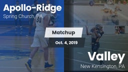 Matchup: Apollo-Ridge vs. Valley  2019