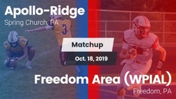 Matchup: Apollo-Ridge vs. Freedom Area  (WPIAL) 2019