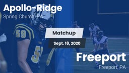 Matchup: Apollo-Ridge vs. Freeport  2020