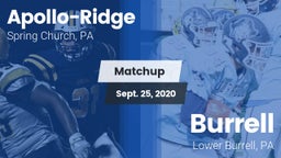 Matchup: Apollo-Ridge vs. Burrell  2020