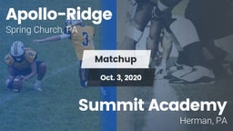 Matchup: Apollo-Ridge vs. Summit Academy  2020