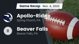 Recap: Apollo-Ridge  vs. Beaver Falls  2020