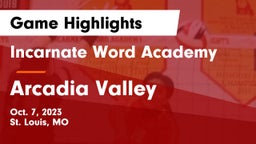 Incarnate Word Academy vs Arcadia Valley  Game Highlights - Oct. 7, 2023