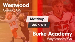 Matchup: Westwood vs. Burke Academy  2016