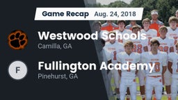 Recap: Westwood Schools vs. Fullington Academy 2018