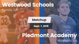 Matchup: Westwood Schools vs. Piedmont Academy  2018